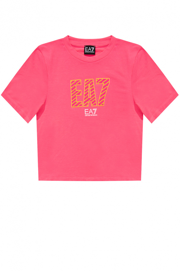 EA7 Emporio Armani Cropped T-shirt with logo